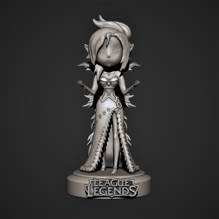 Morgana Chibi - League of Legends 3D print model_3