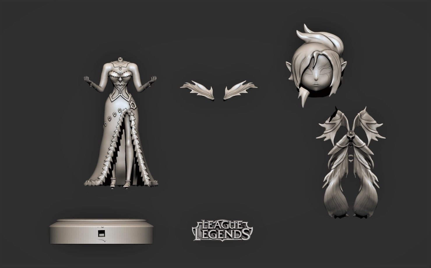 Morgana Chibi - League of Legends 3D print model_4