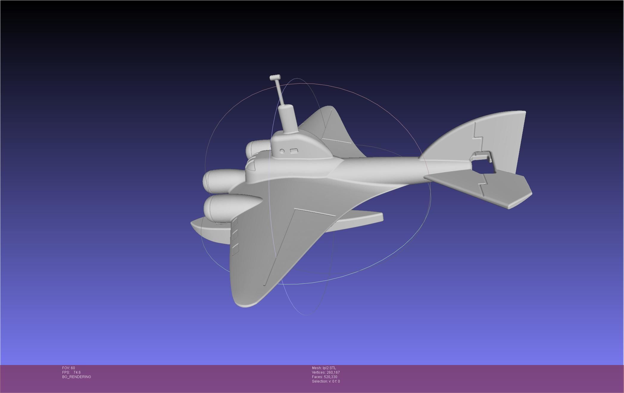 LPL Flying Submarine Model 3D print model_2
