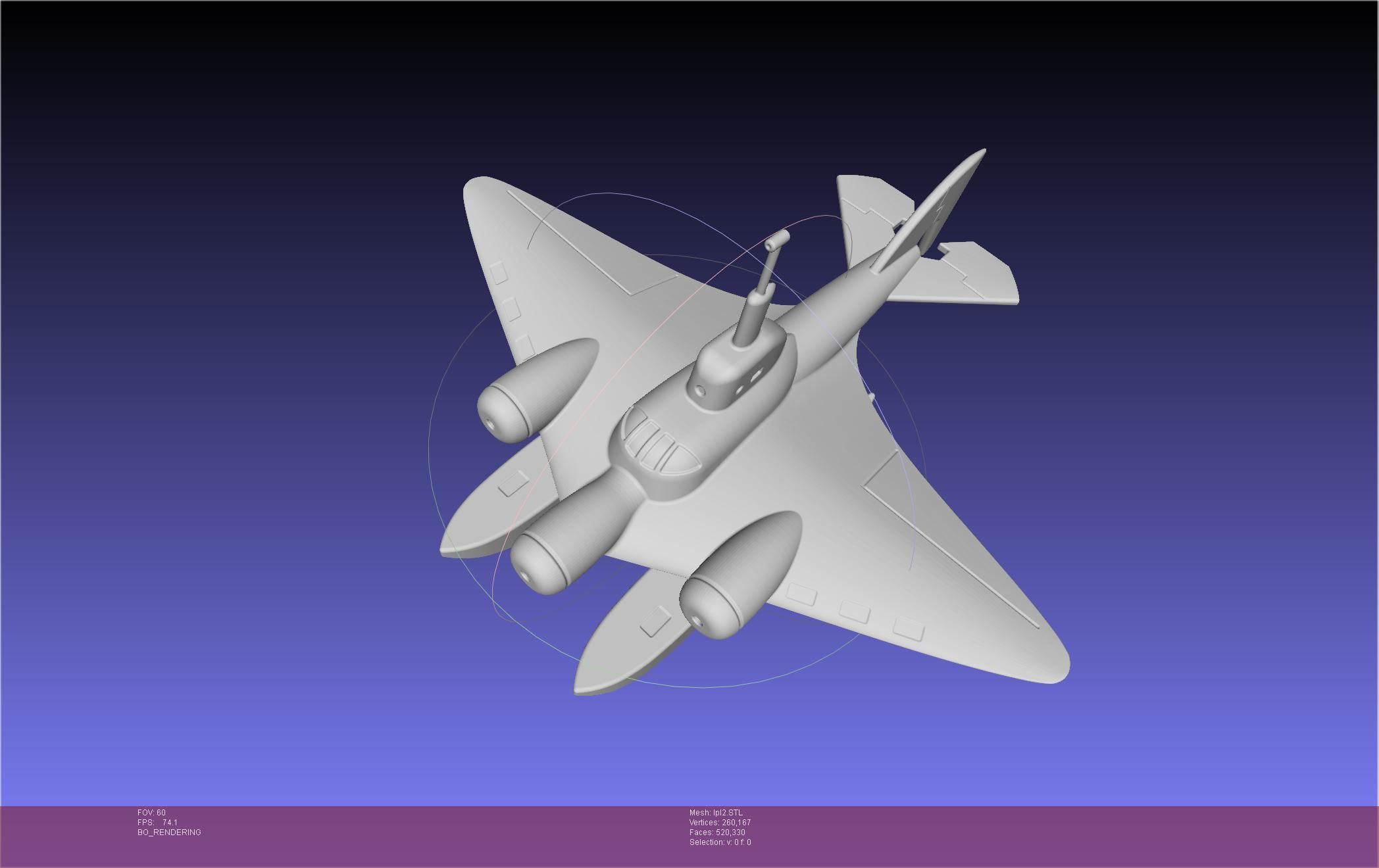 LPL Flying Submarine Model 3D print model_81