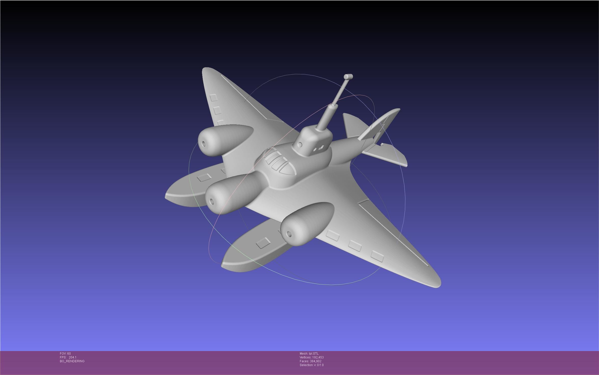 LPL Flying Submarine Model 3D print model_52