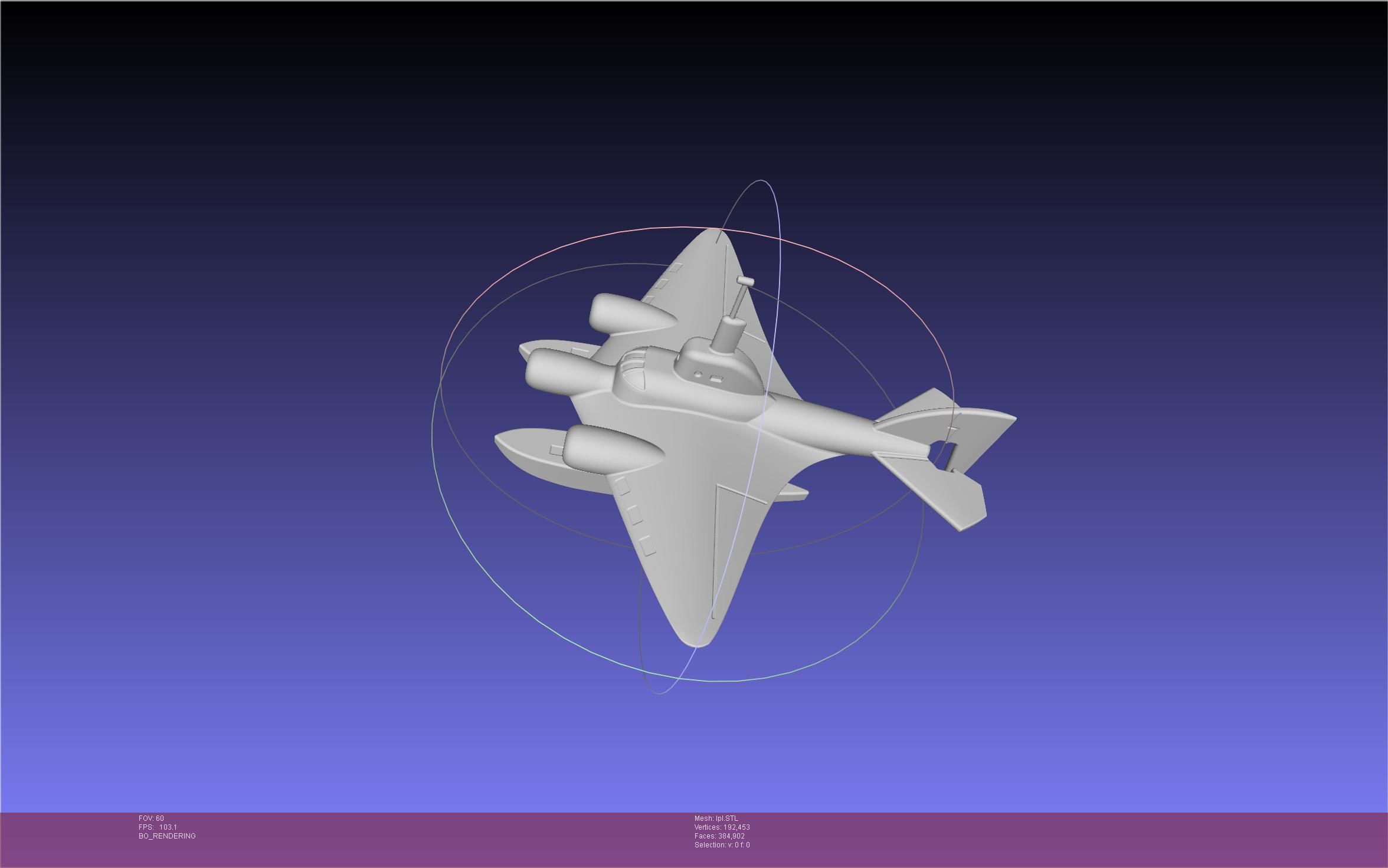 LPL Flying Submarine Model 3D print model_33
