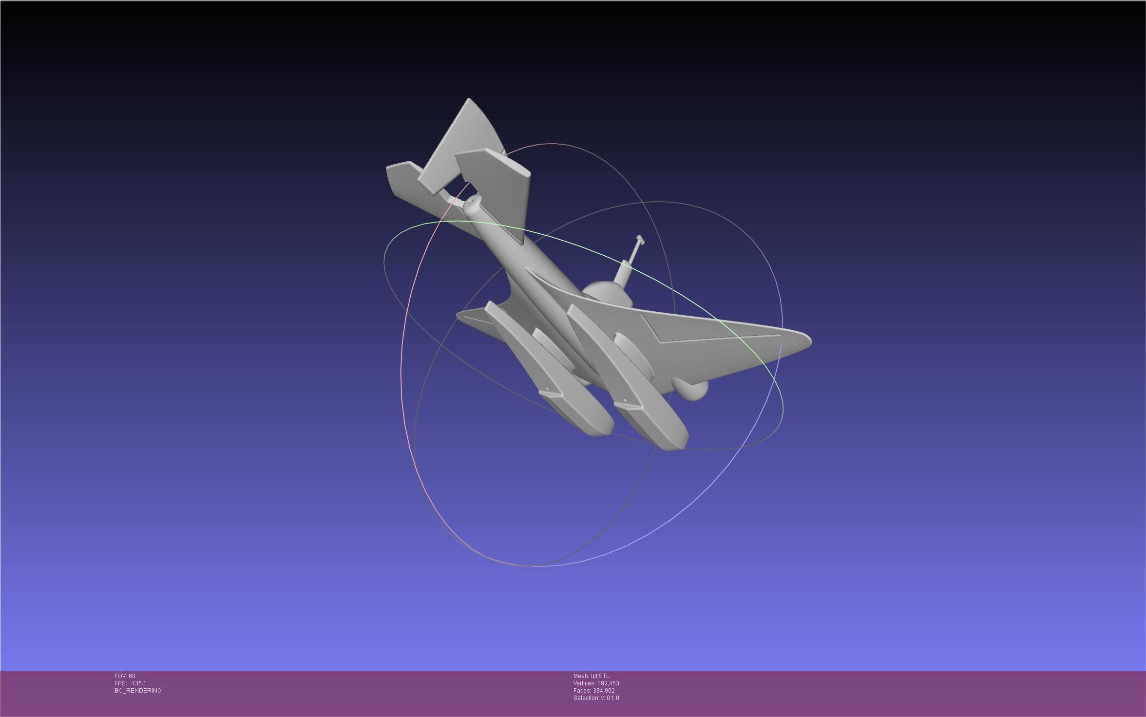LPL Flying Submarine Model 3D print model_32