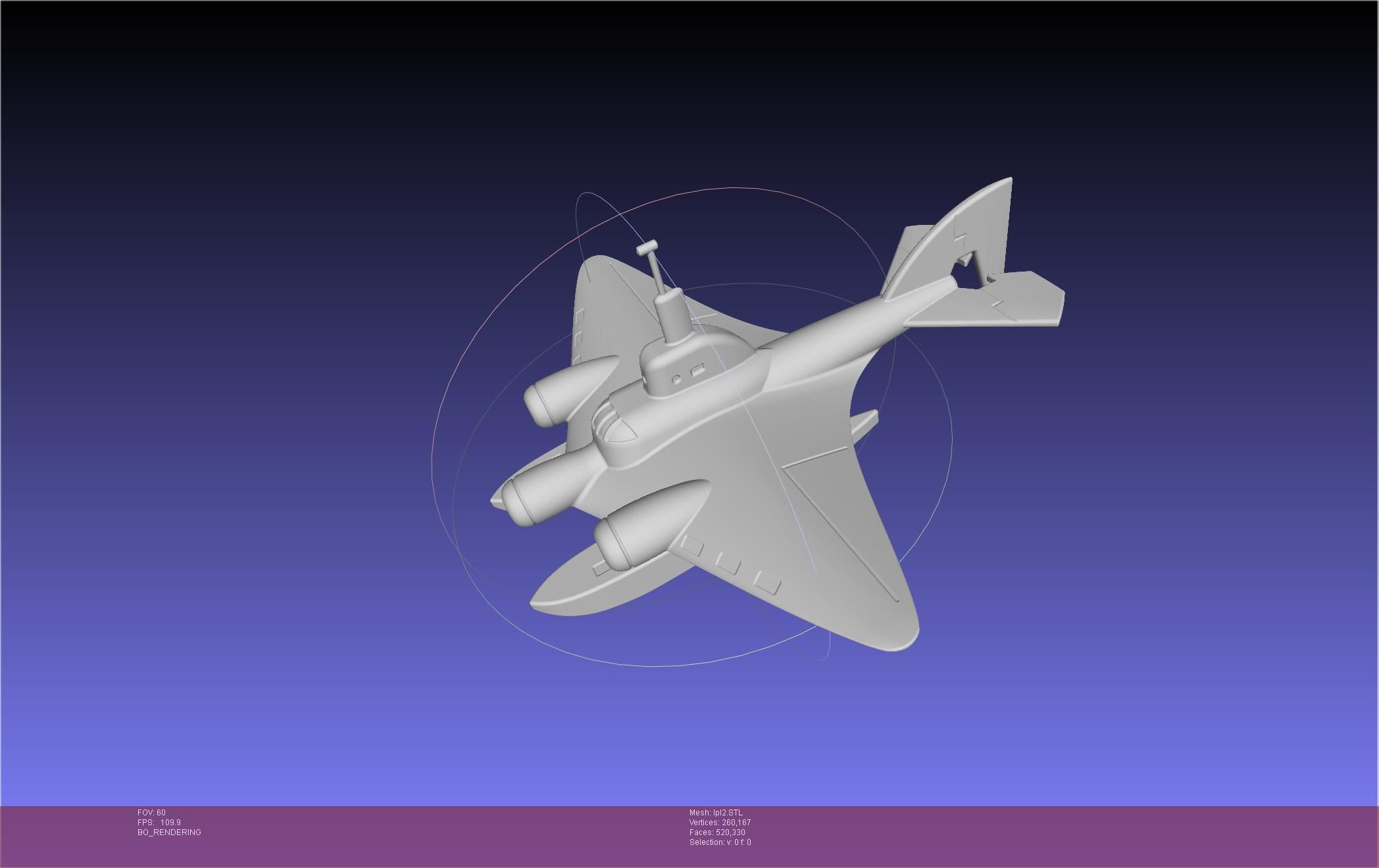 LPL Flying Submarine Model 3D print model_79