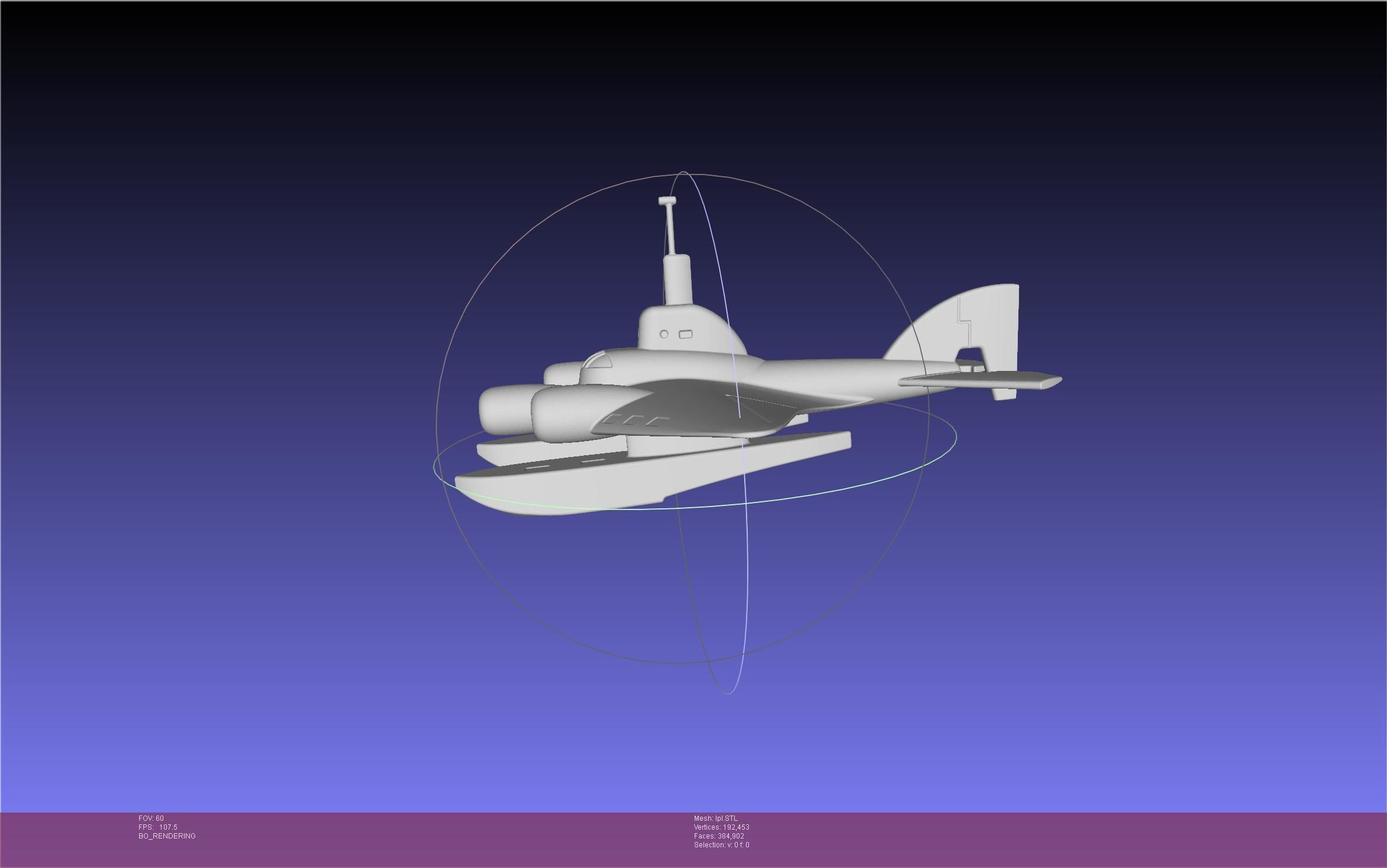 LPL Flying Submarine Model 3D print model_7