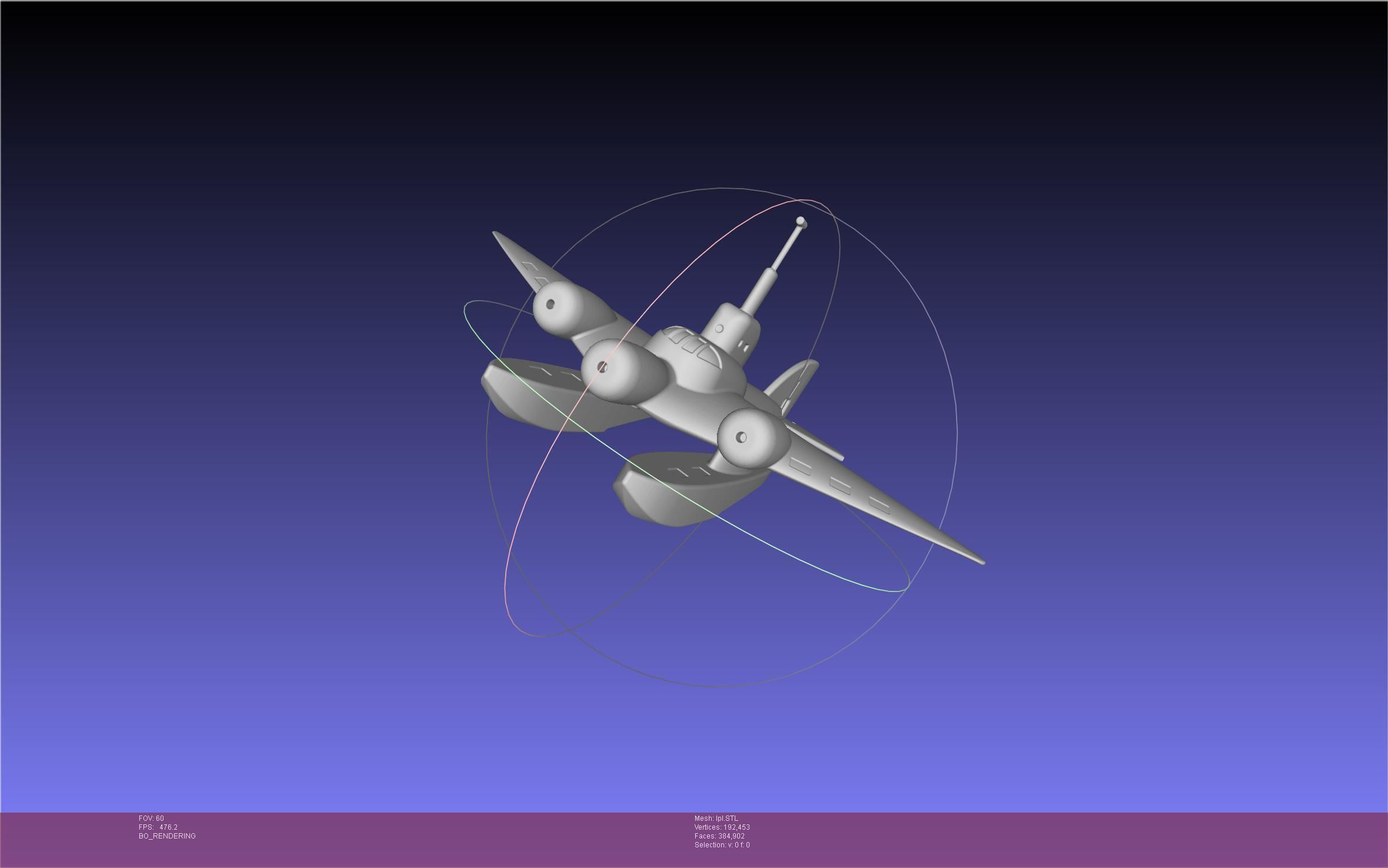 LPL Flying Submarine Model 3D print model_53