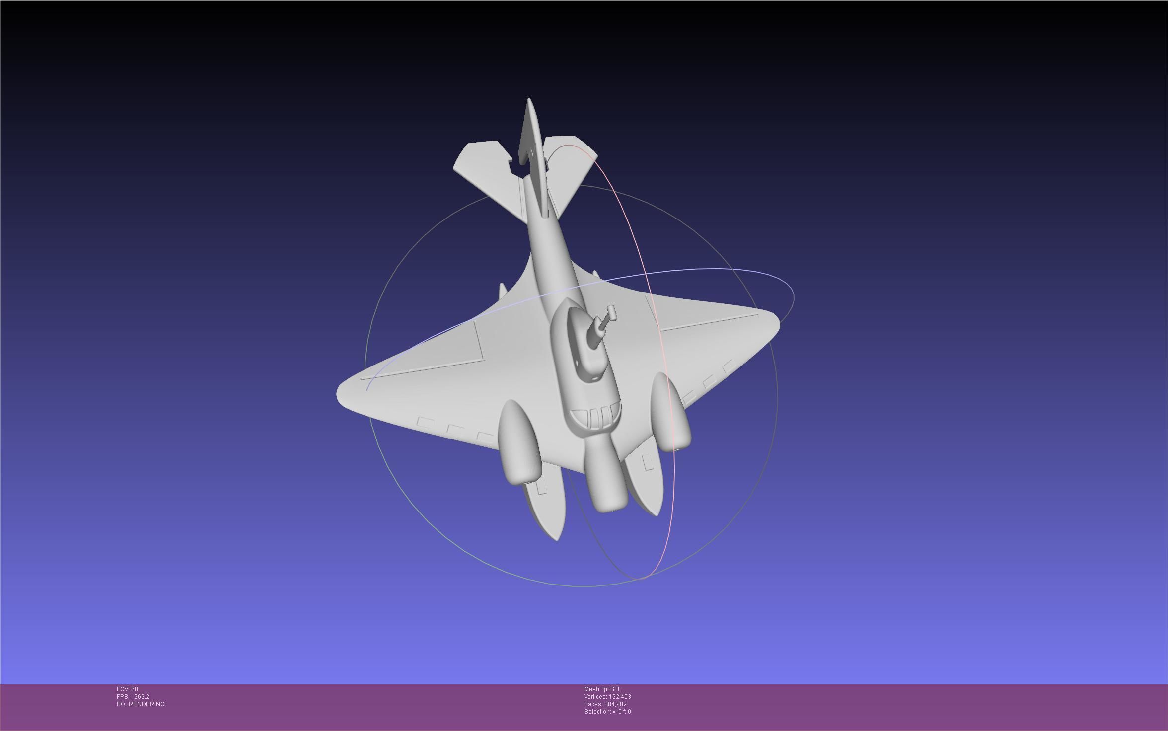 LPL Flying Submarine Model 3D print model_29