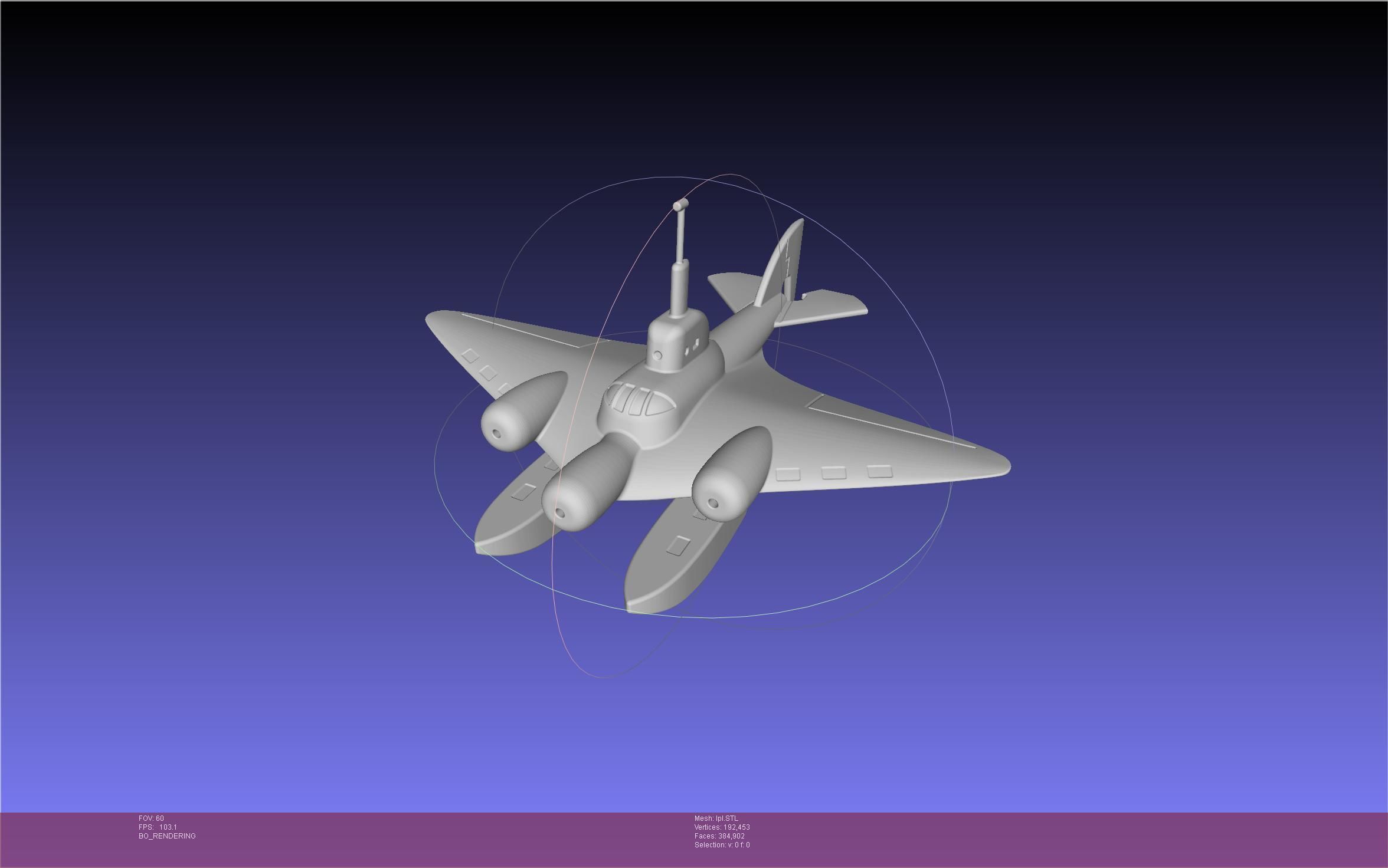 LPL Flying Submarine Model 3D print model_4