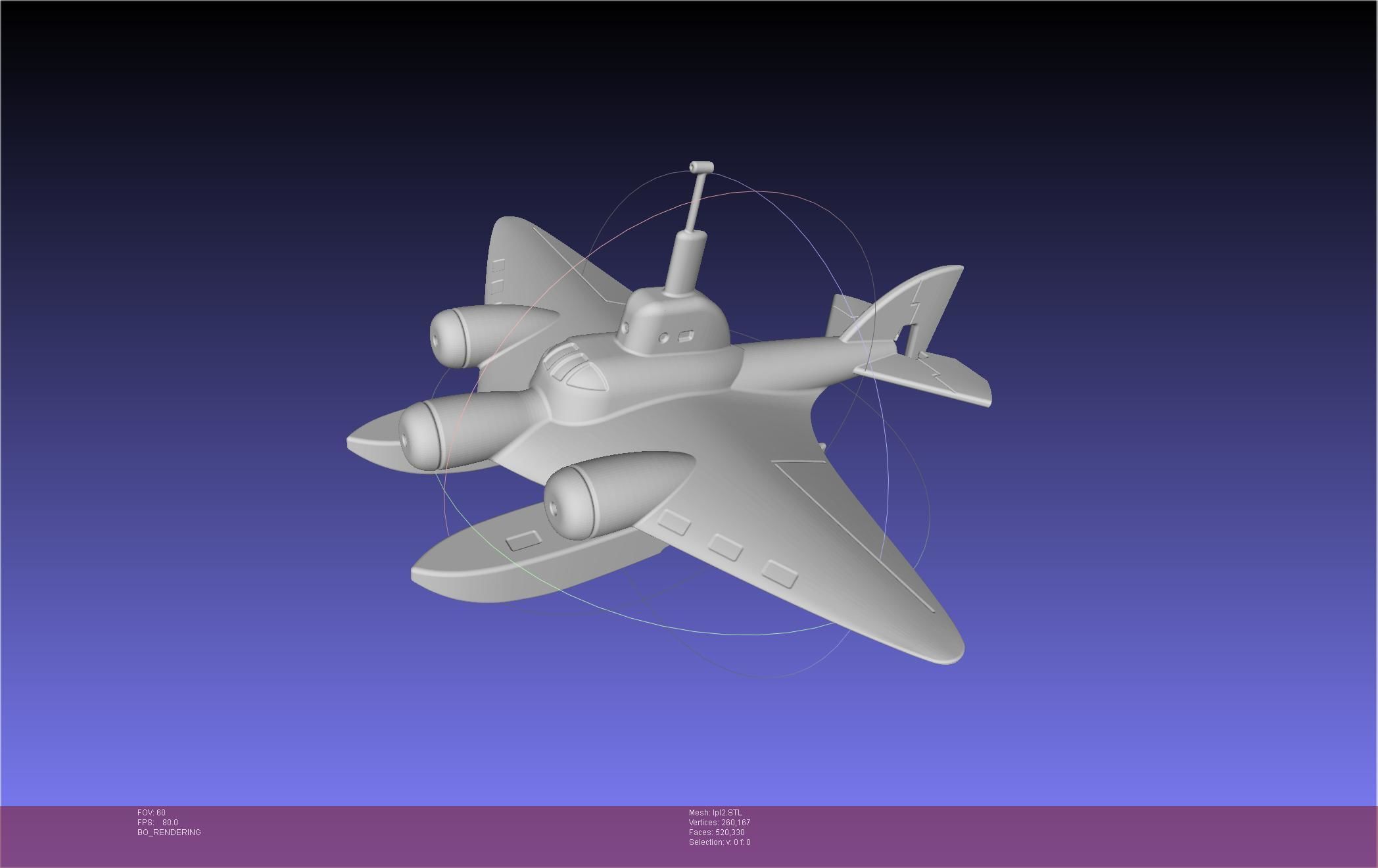 LPL Flying Submarine Model 3D print model_78