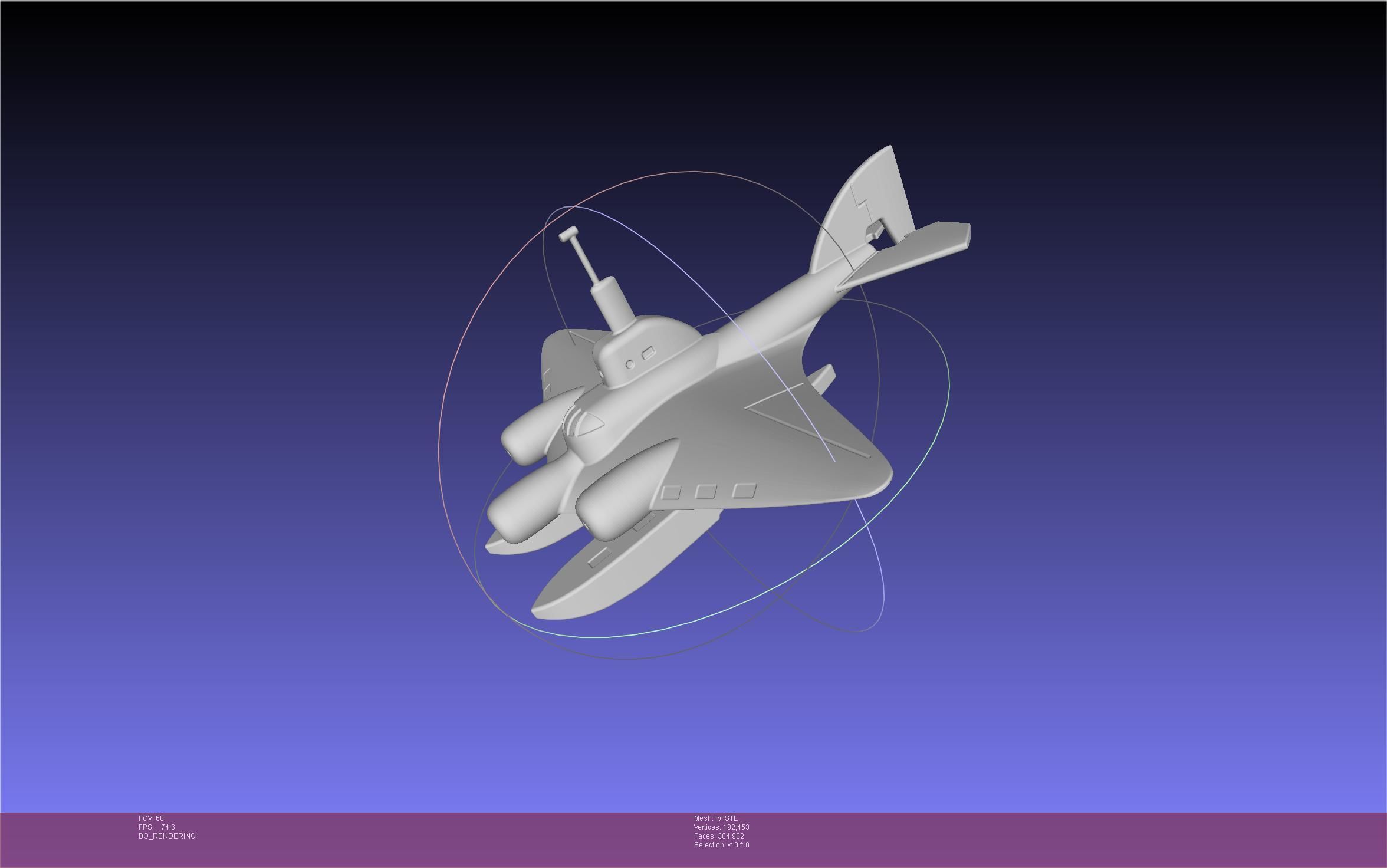 LPL Flying Submarine Model 3D print model_23