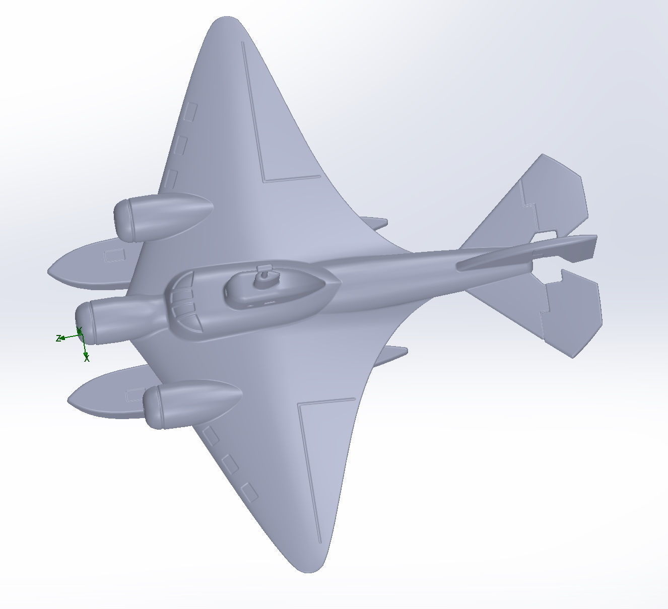 LPL Flying Submarine Model 3D print model_93
