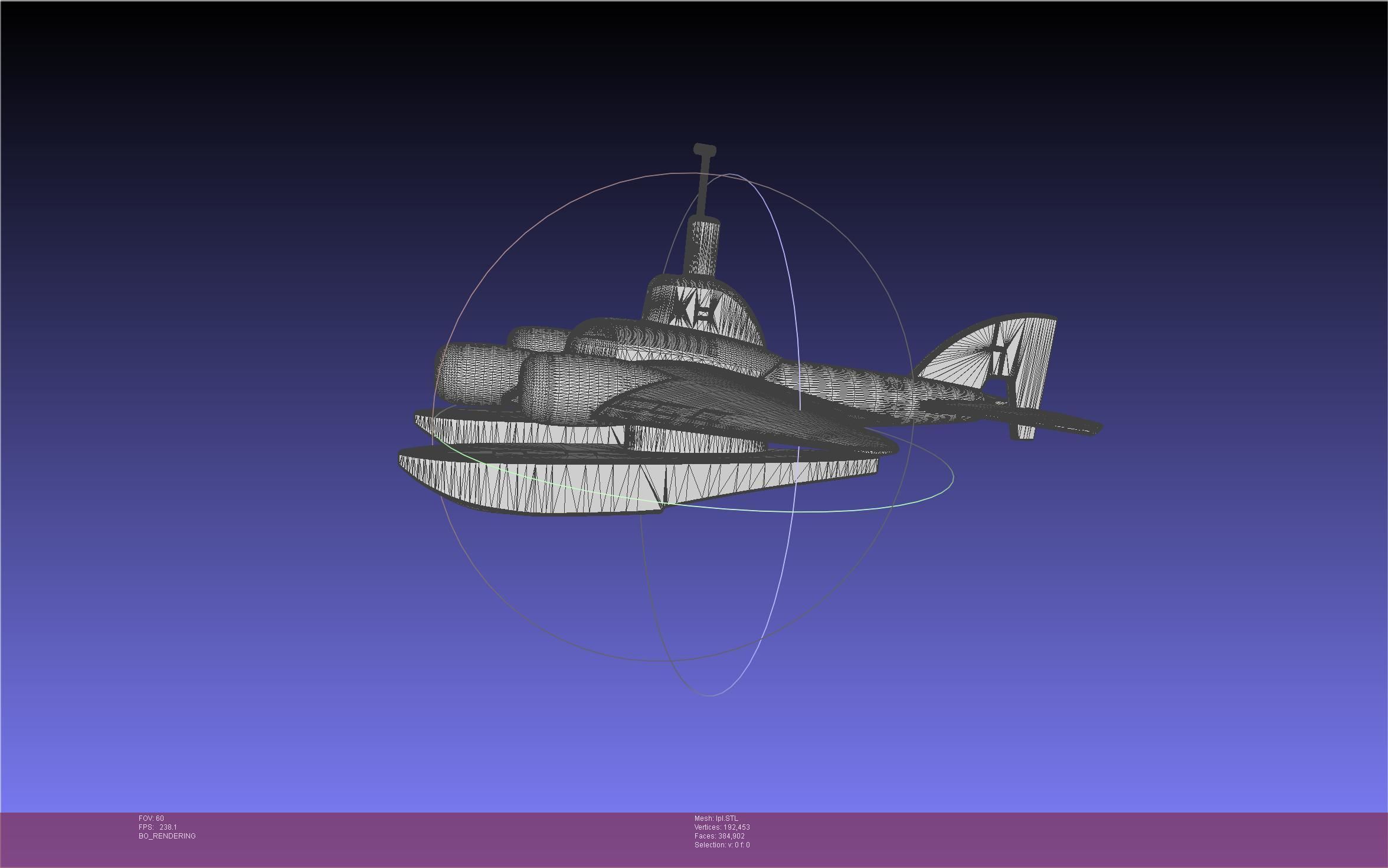 LPL Flying Submarine Model 3D print model_49