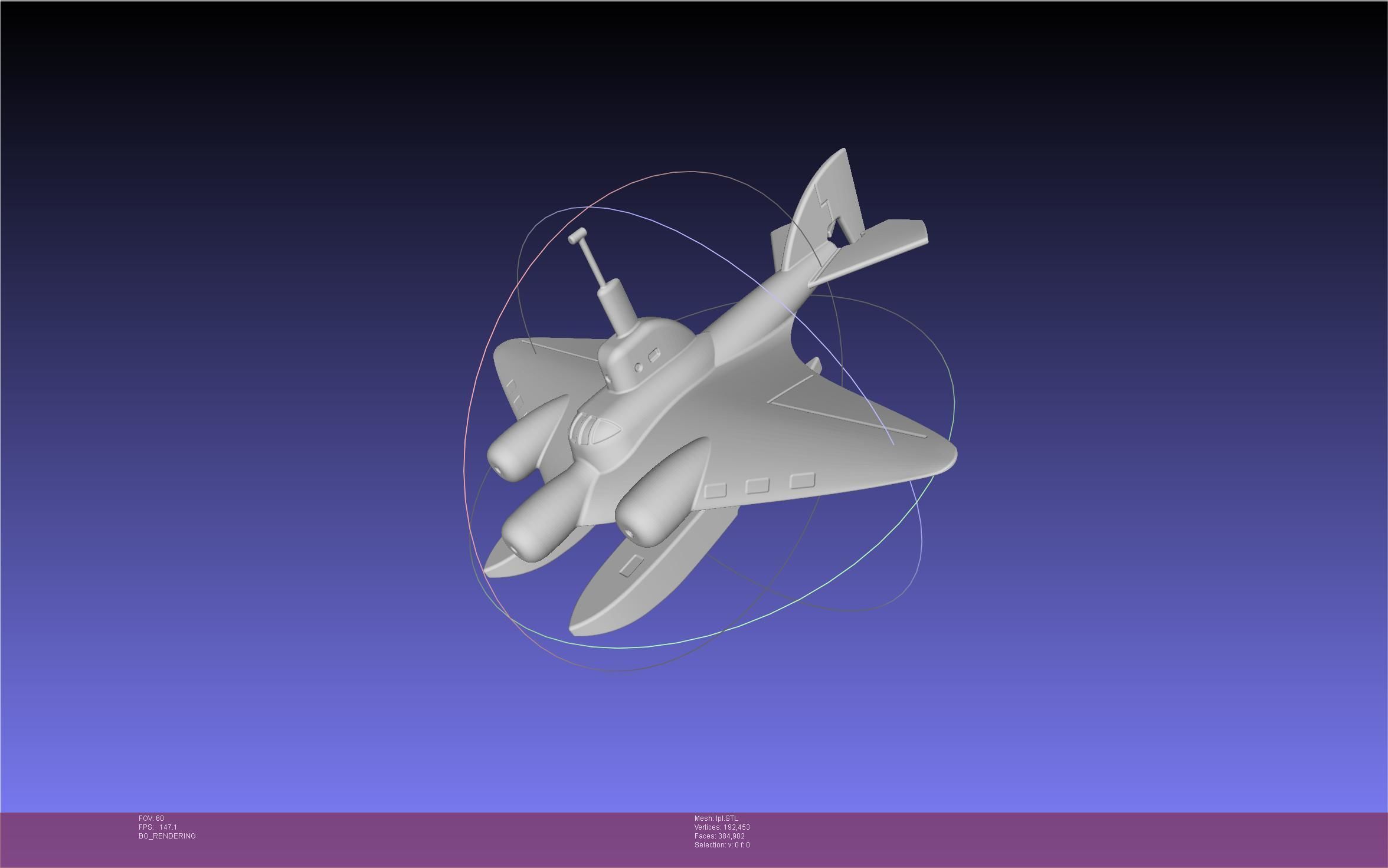 LPL Flying Submarine Model 3D print model_17
