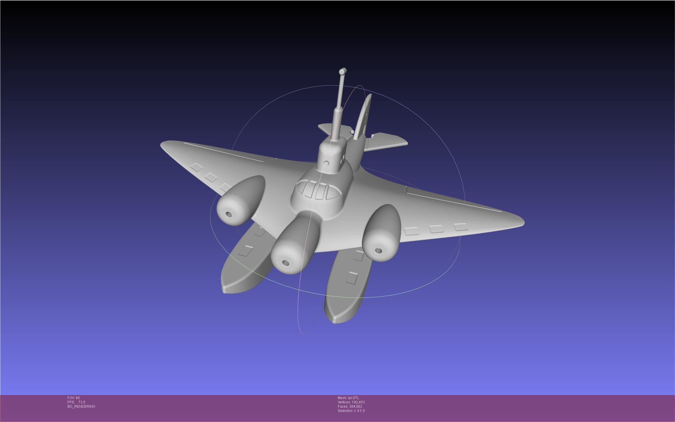 LPL Flying Submarine Model 3D print model_3