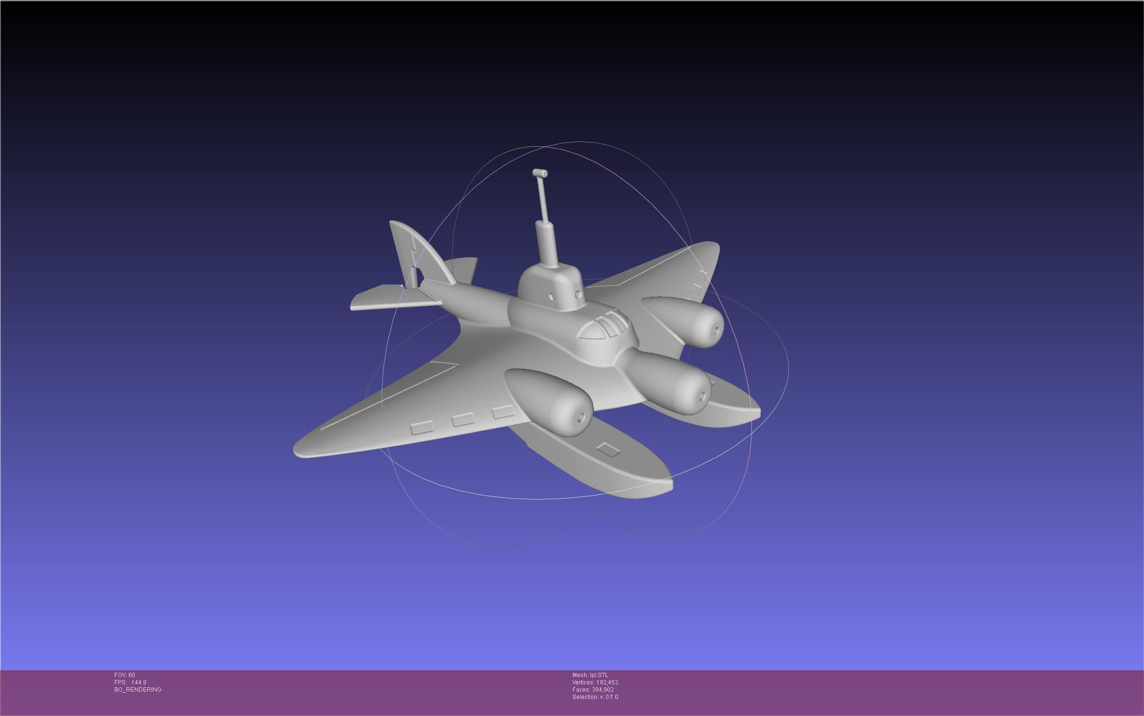 LPL Flying Submarine Model 3D print model_13