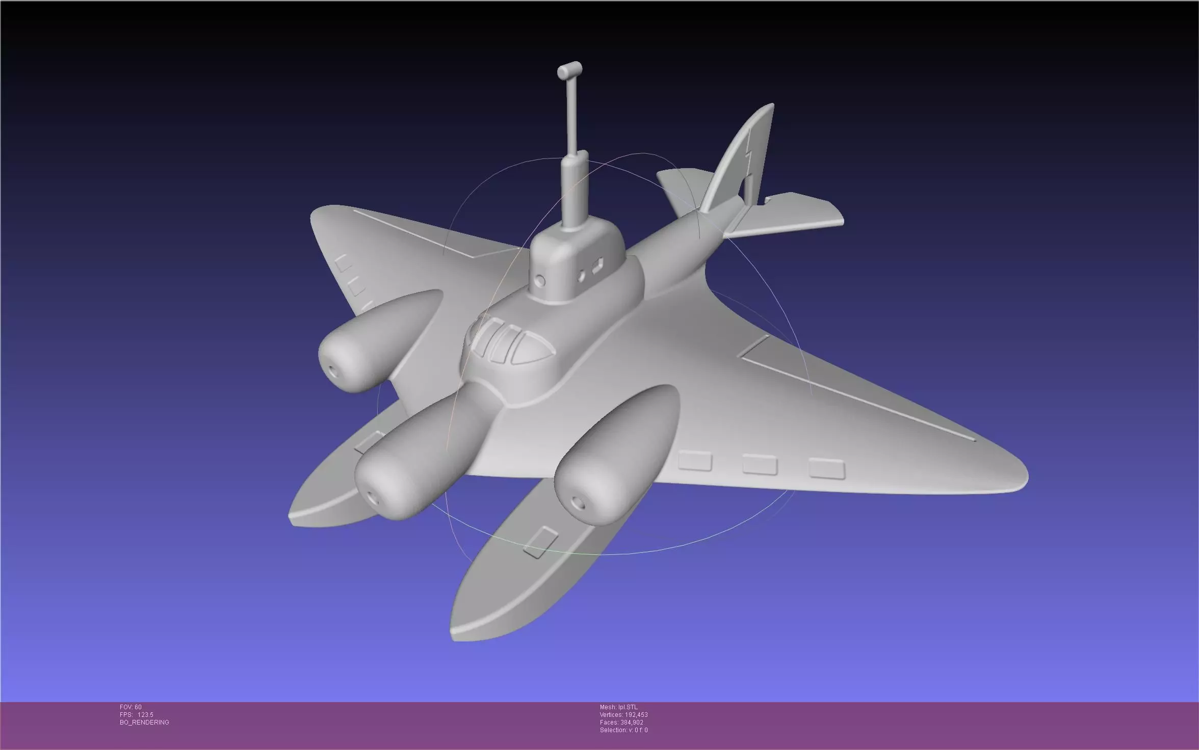 LPL Flying Submarine Model 3D print model_0