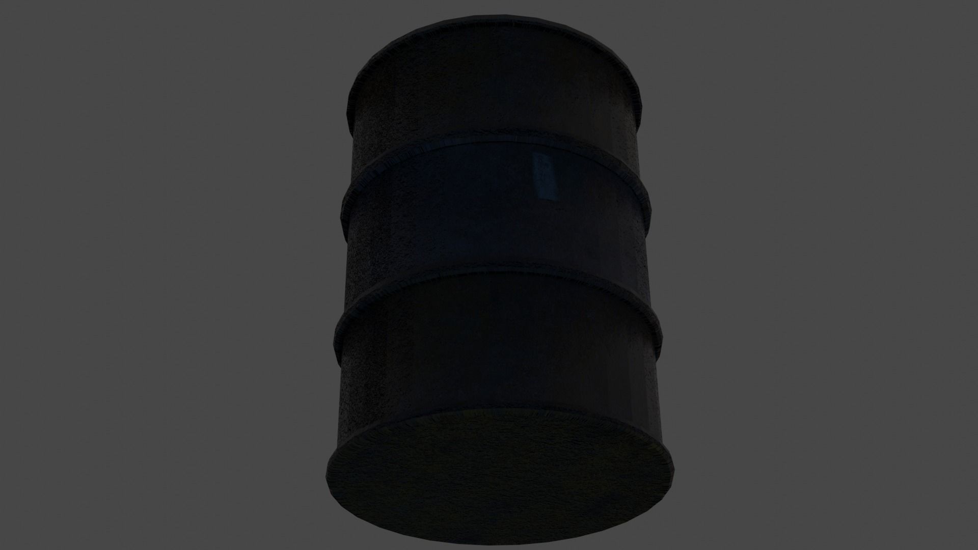 industrial old barrel PBR low-poly game ready Low-poly 3D model_2