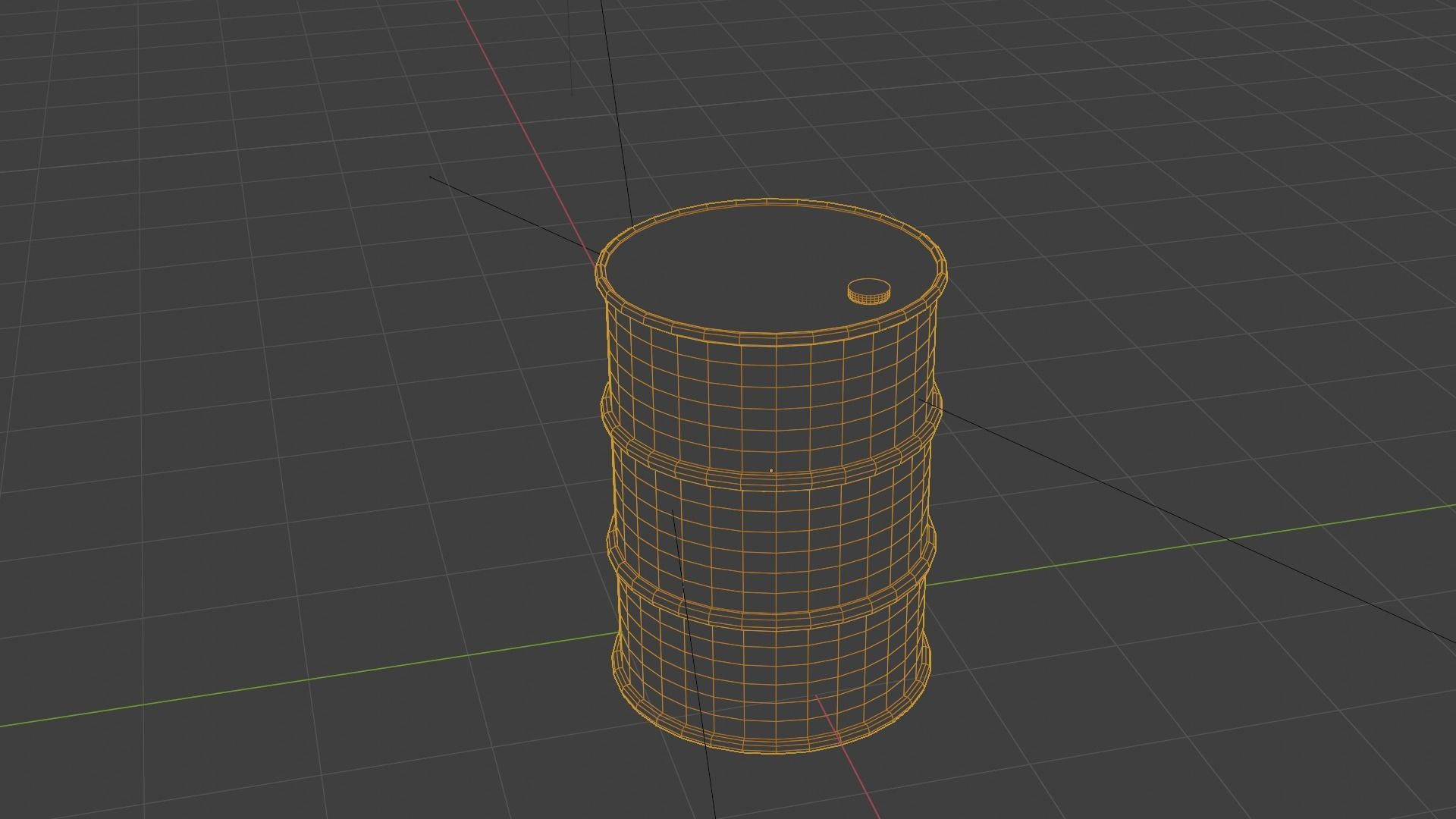 industrial old barrel PBR low-poly game ready Low-poly 3D model_5