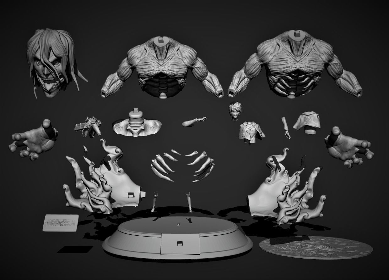 Eren Titan 3D print model_3