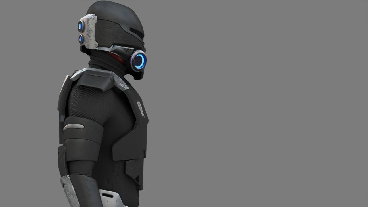 FIGHTER ORKOS  RIGGED CHARACTER 3D model_17