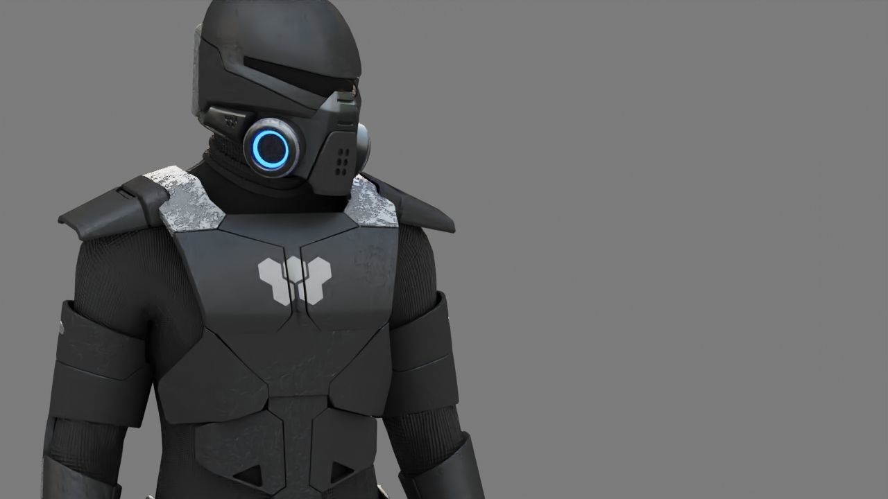 FIGHTER ORKOS  RIGGED CHARACTER 3D model_16