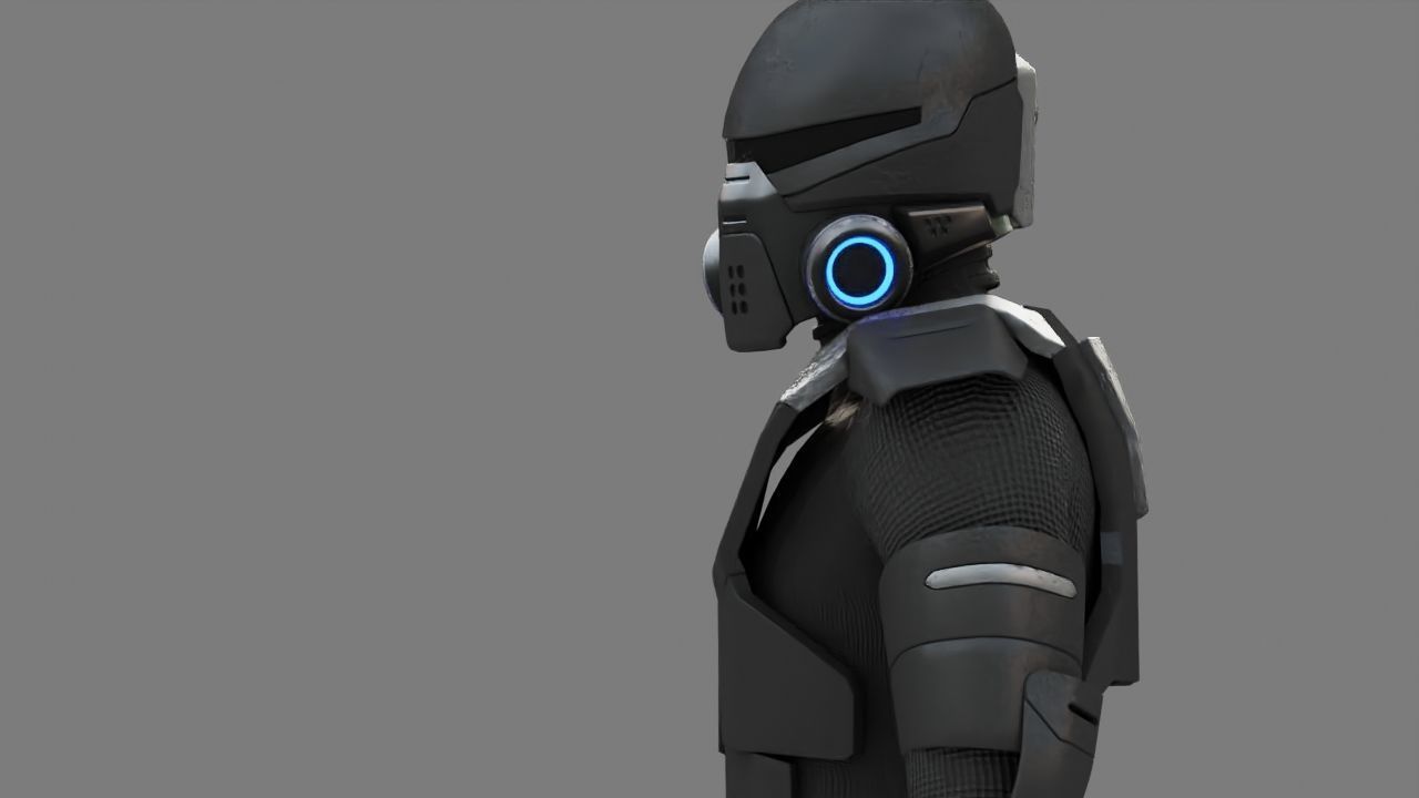 FIGHTER ORKOS  RIGGED CHARACTER 3D model_20