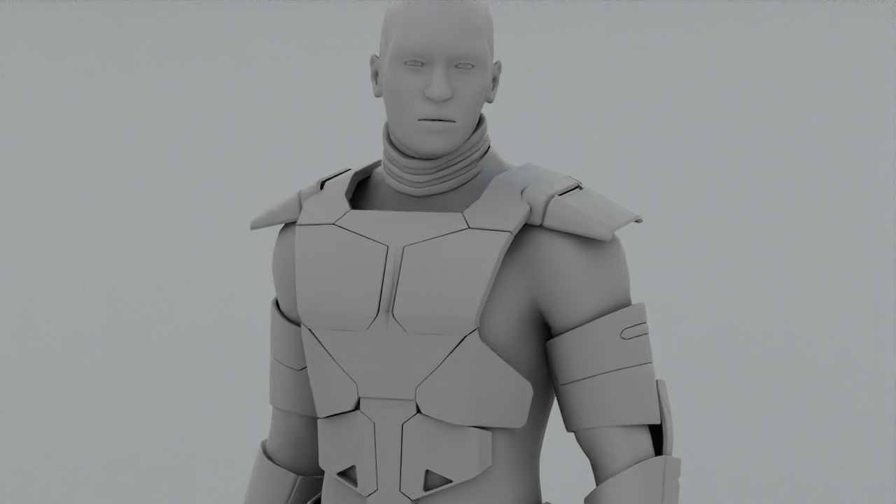 FIGHTER ORKOS  RIGGED CHARACTER 3D model_43