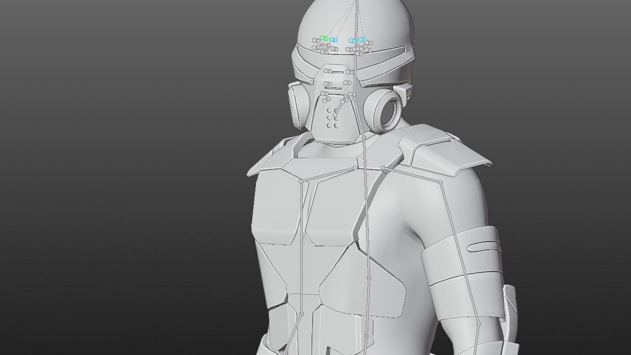 FIGHTER ORKOS  RIGGED CHARACTER 3D model_38