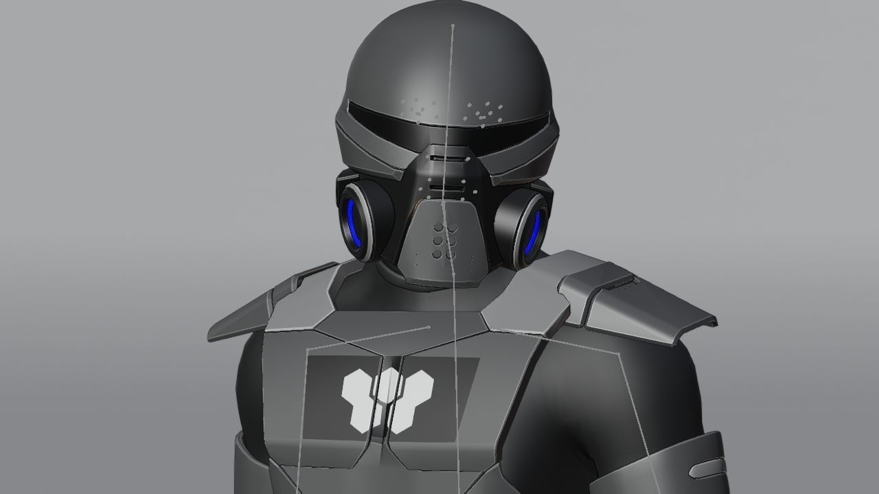 FIGHTER ORKOS  RIGGED CHARACTER 3D model_31