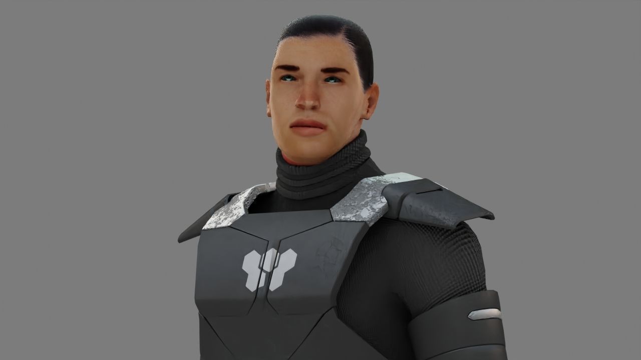 FIGHTER ORKOS  RIGGED CHARACTER 3D model_22