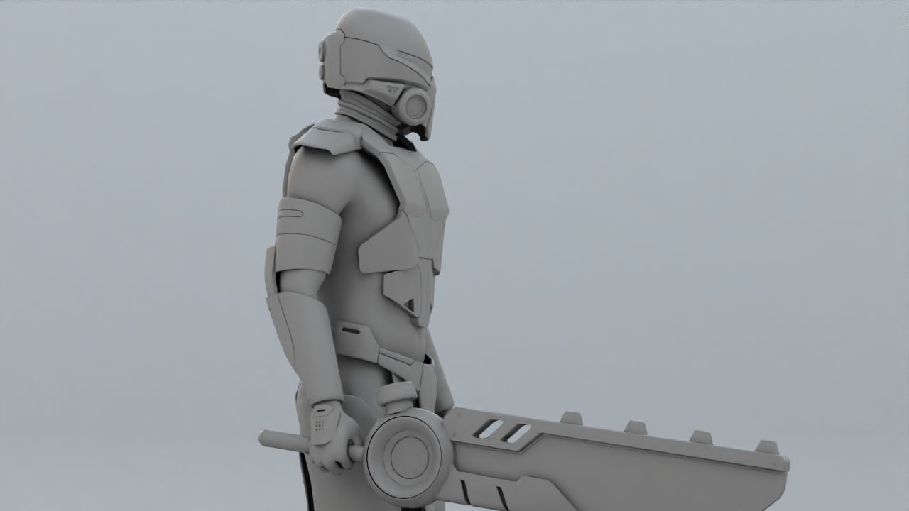 FIGHTER ORKOS  RIGGED CHARACTER 3D model_42