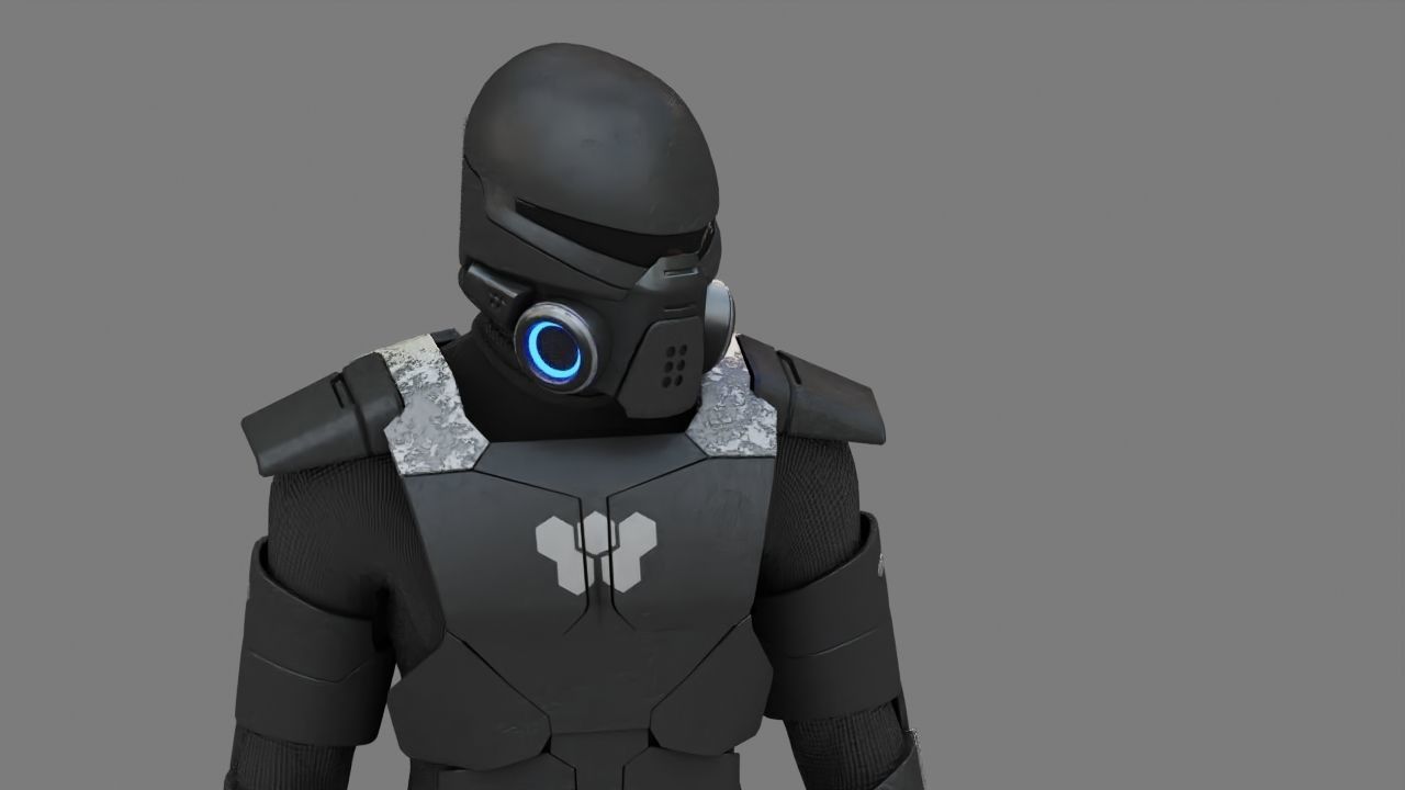 FIGHTER ORKOS  RIGGED CHARACTER 3D model_24