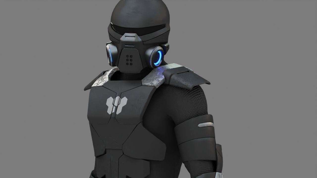 FIGHTER ORKOS  RIGGED CHARACTER 3D model_14