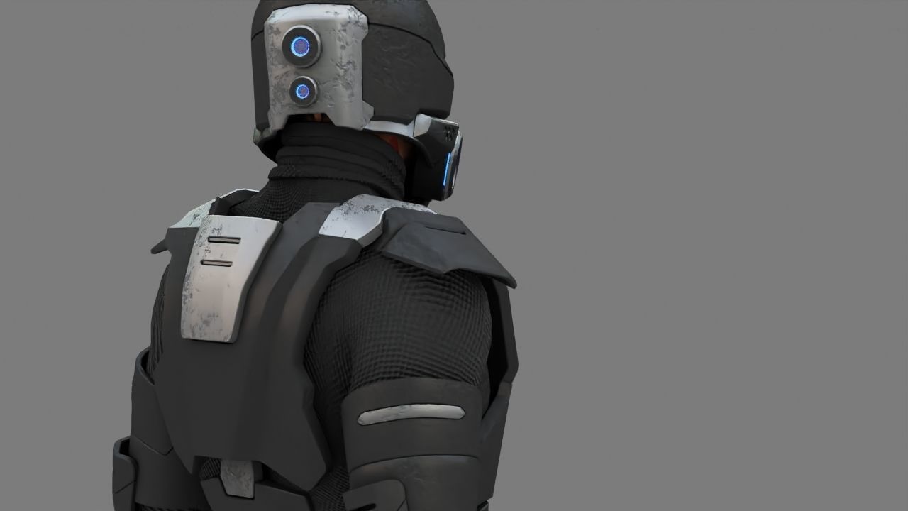 FIGHTER ORKOS  RIGGED CHARACTER 3D model_18