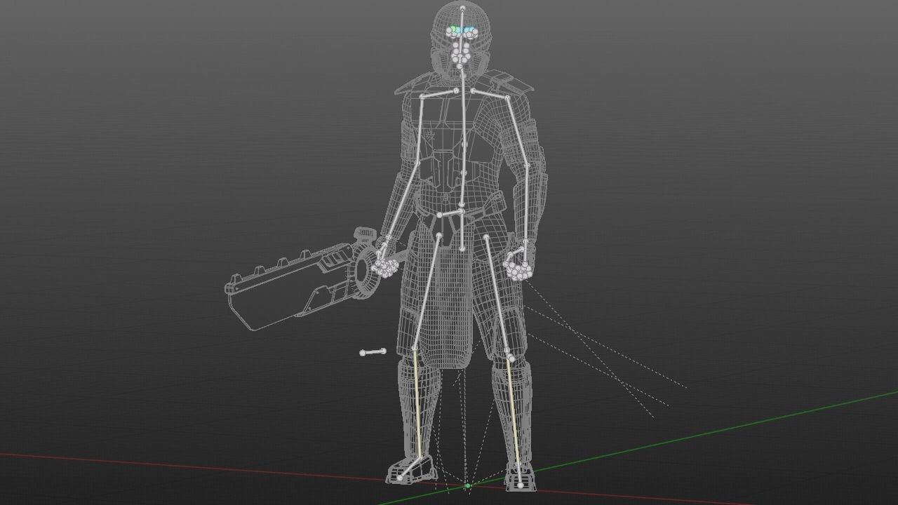 FIGHTER ORKOS  RIGGED CHARACTER 3D model_36