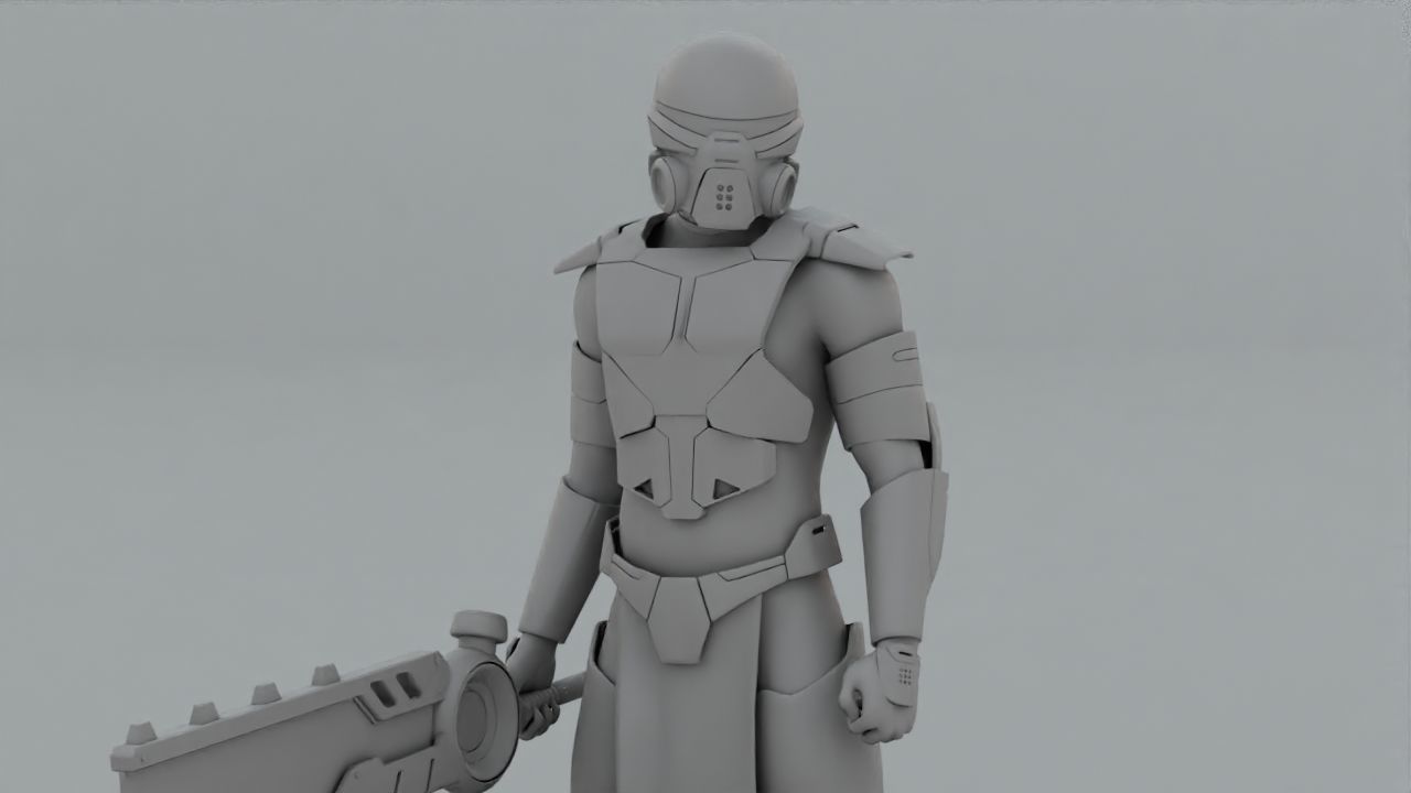 FIGHTER ORKOS  RIGGED CHARACTER 3D model_39