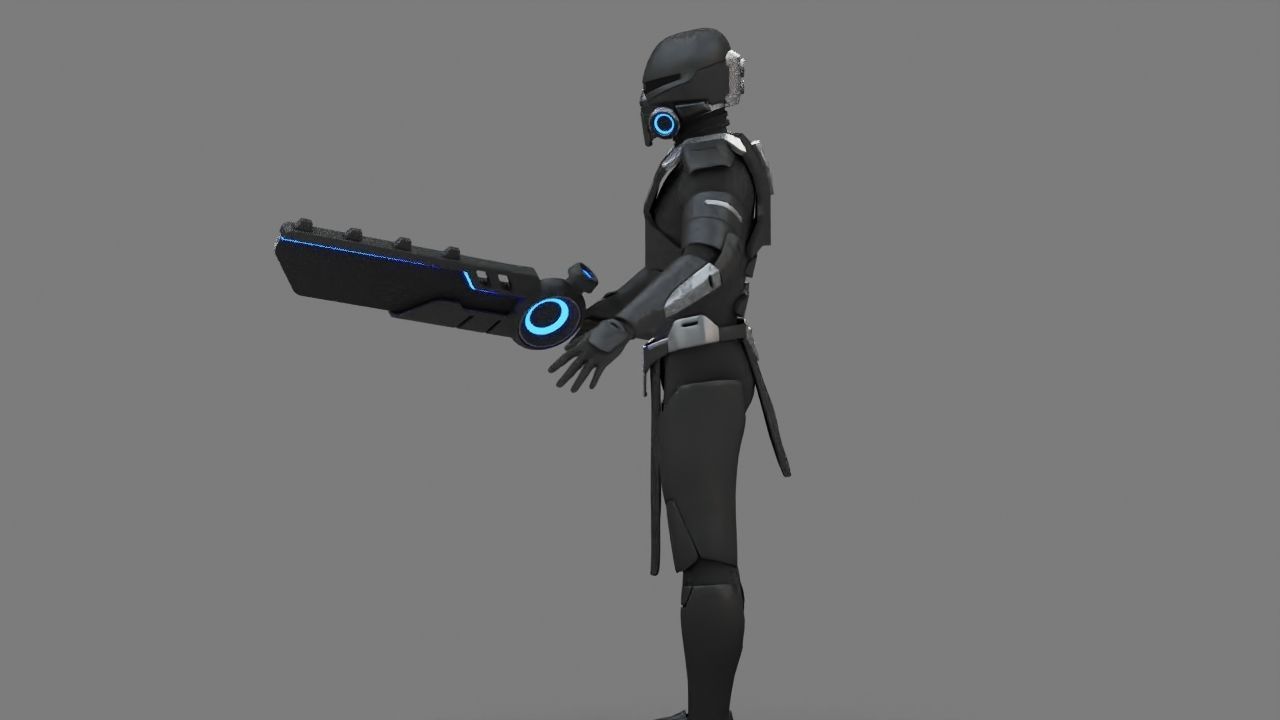 FIGHTER ORKOS  RIGGED CHARACTER 3D model_26