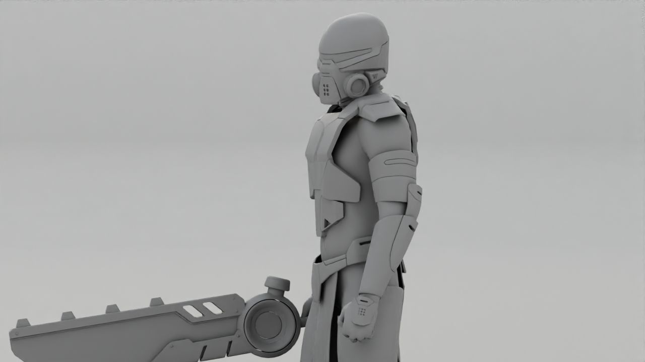 FIGHTER ORKOS  RIGGED CHARACTER 3D model_40