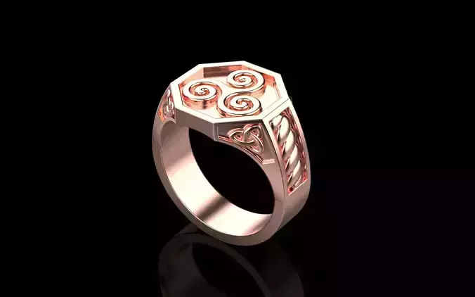 Celtic ring 3D print model