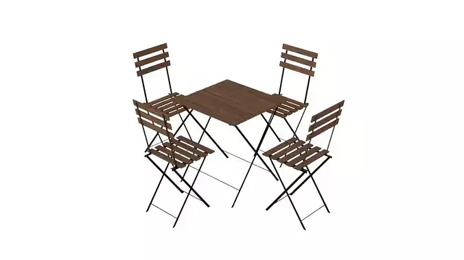 Outdoor Dining Table Free 3D model
