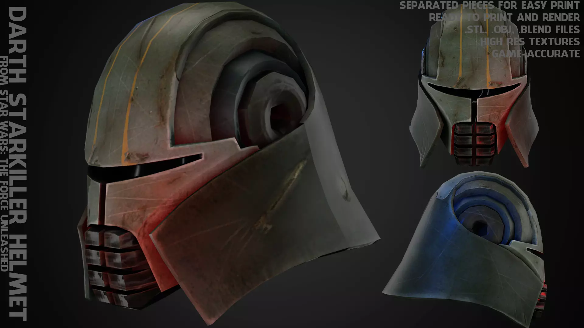 Darth Star Killer Helmet for Cosplay 3D print model_0
