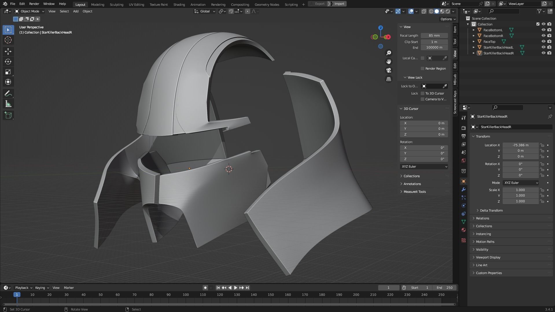 Darth Star Killer Helmet for Cosplay 3D print model_10