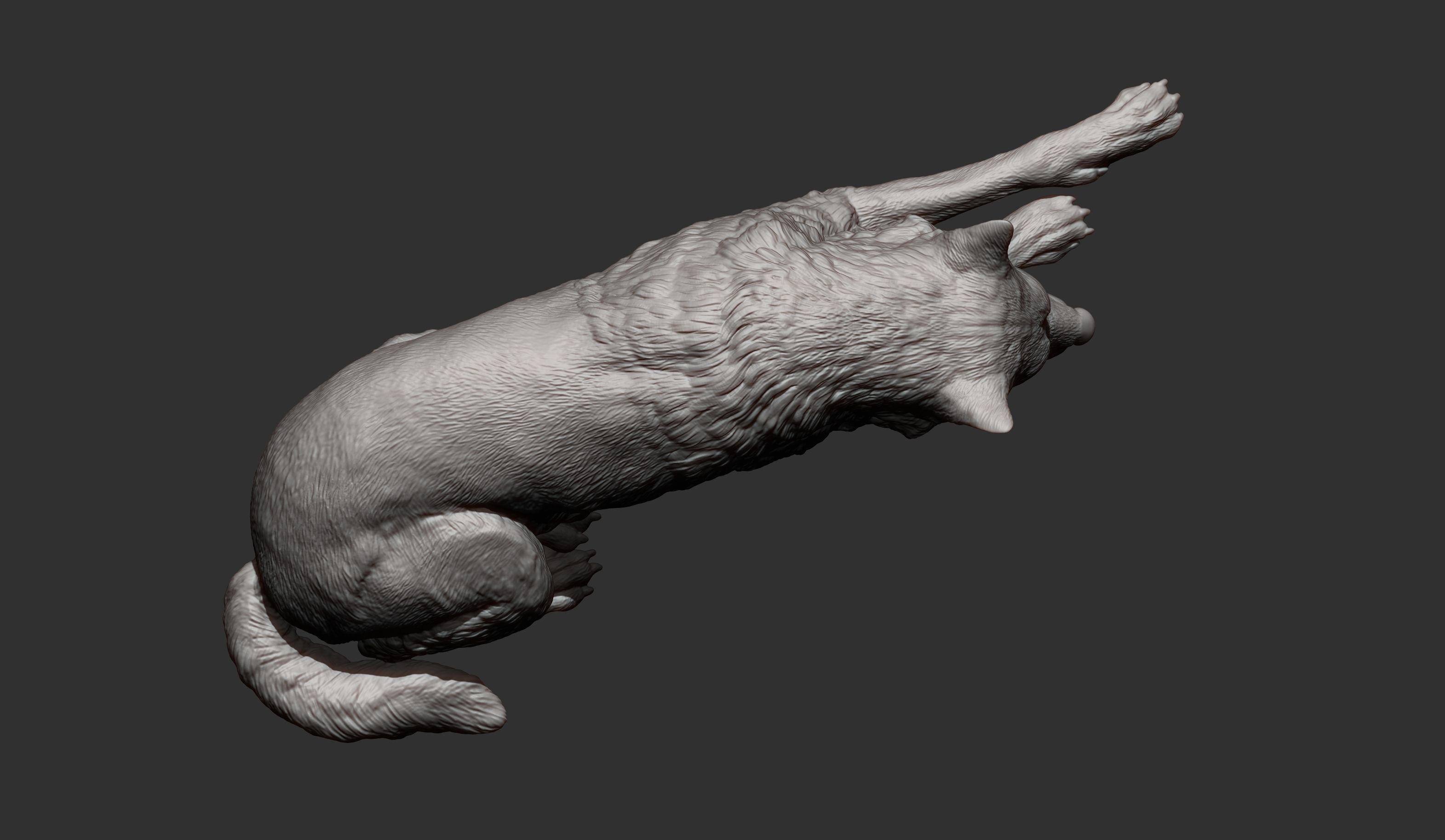 wolf 3D print model 3D print model_9