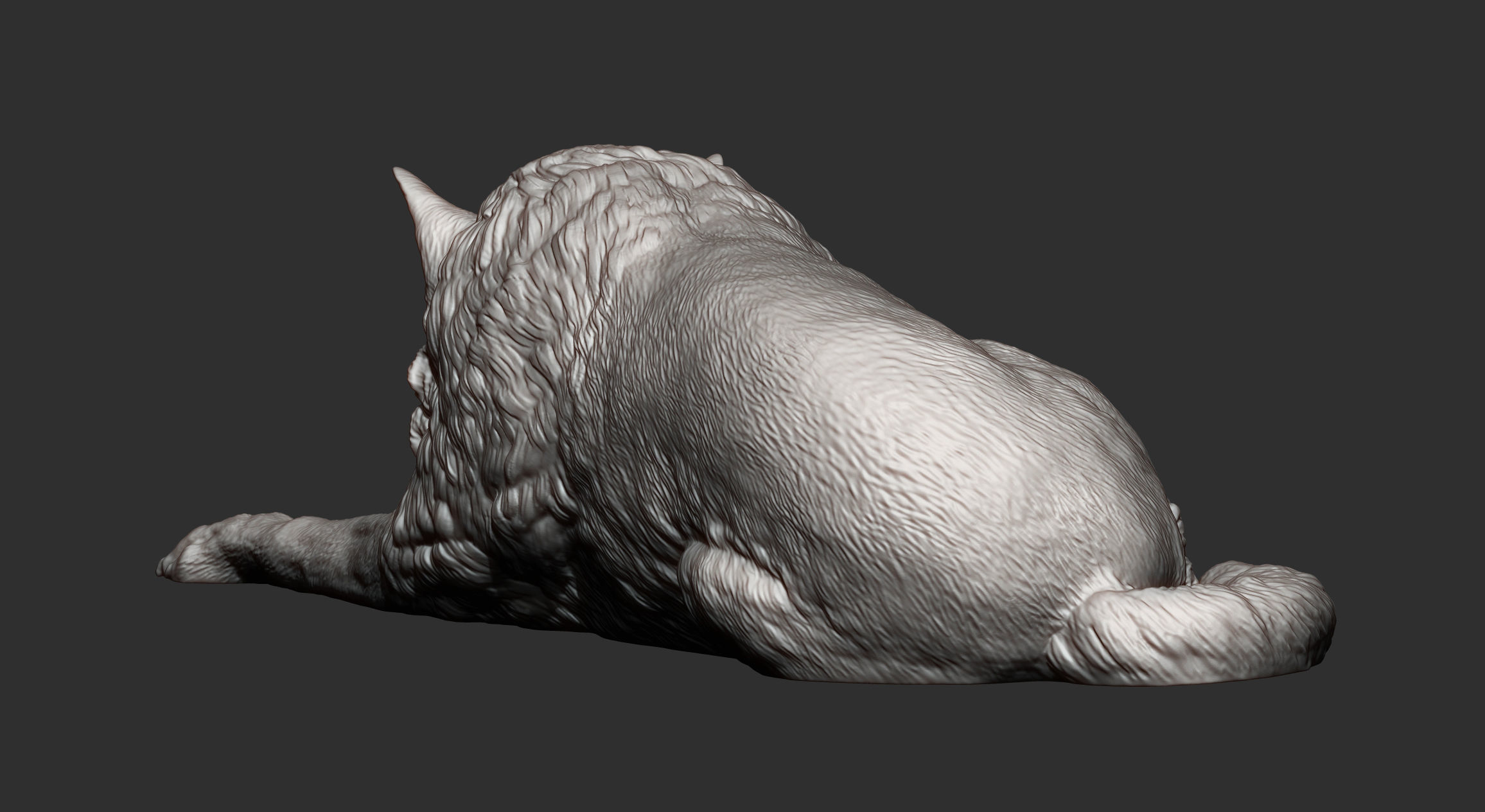 wolf 3D print model 3D print model_14