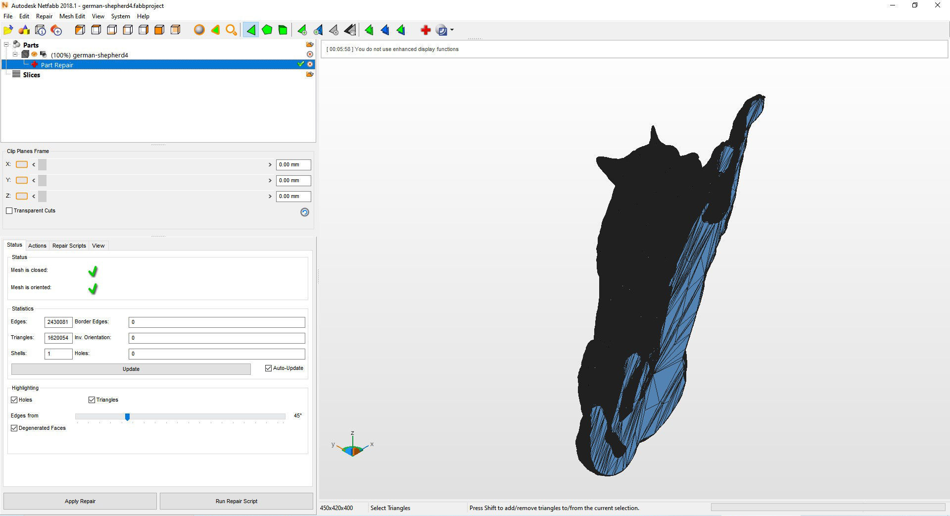 wolf 3D print model 3D print model_16