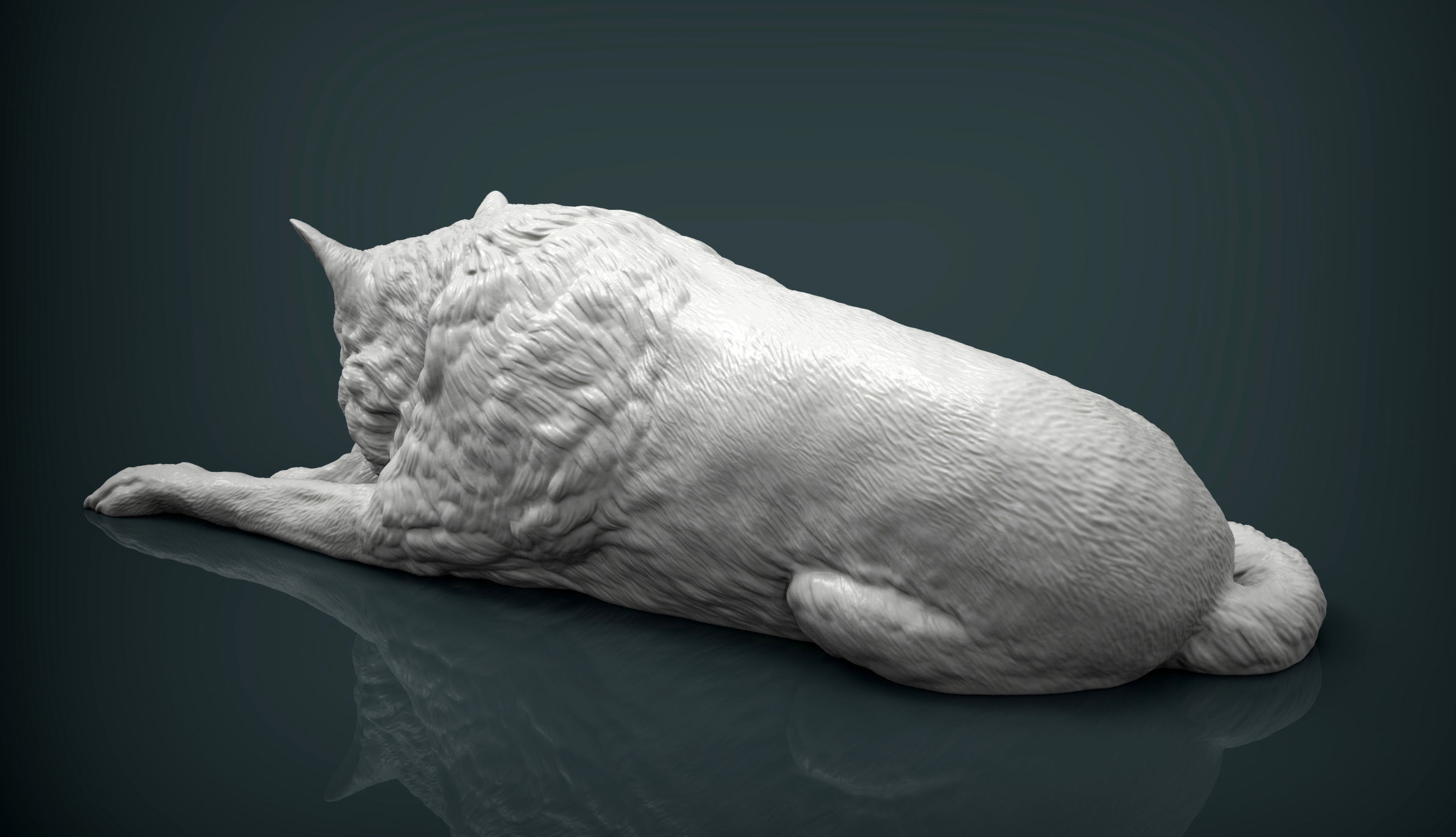 wolf 3D print model 3D print model_7