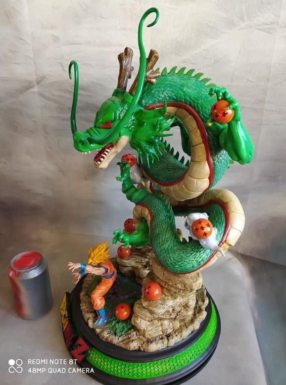 Shenron and Goku 3D print model_3