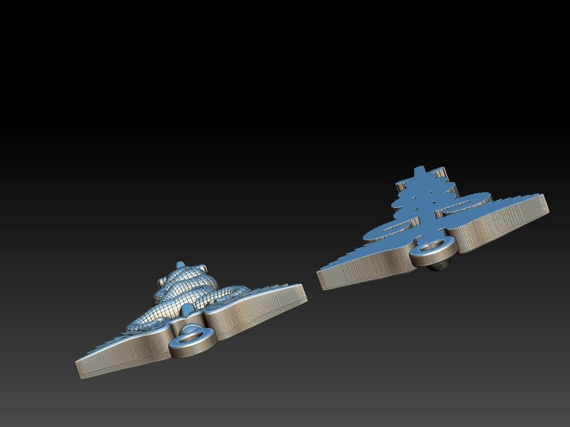 Caduceus Pendant 2 FILE VERSIONS 3D print model_17