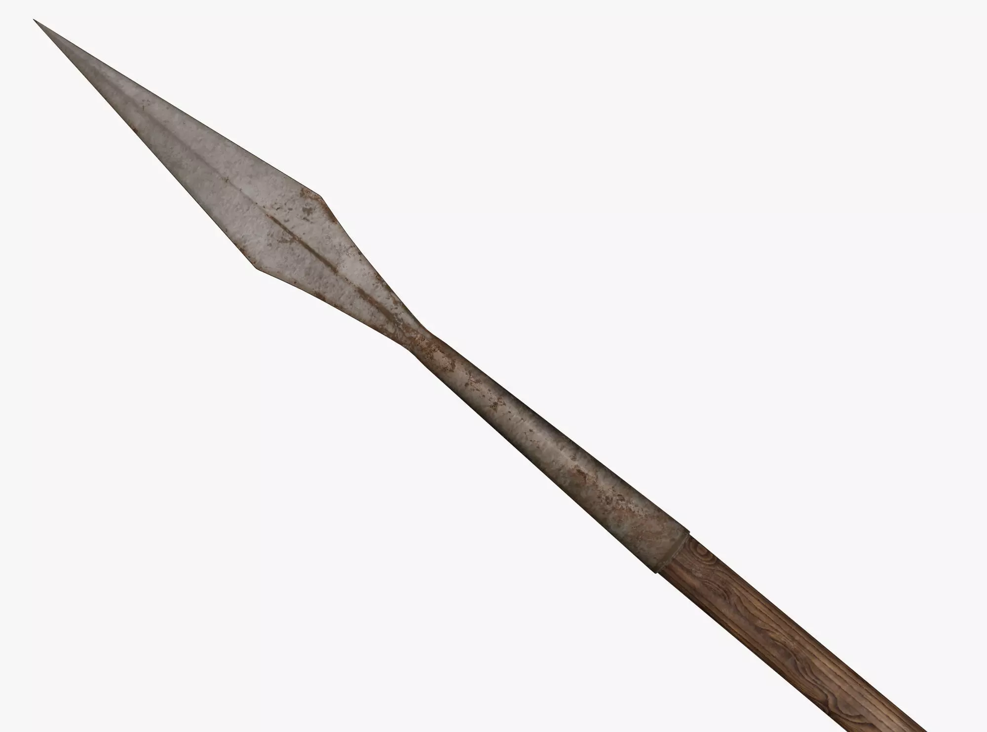 Medieval Spear Low-poly 3D model