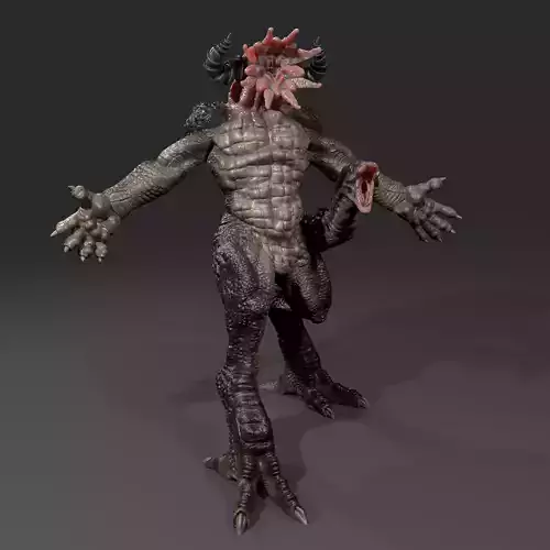 Humbaba the Terrible Low-poly 3D model